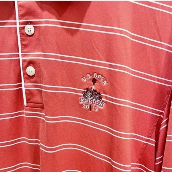 Cutter & Buck Merion U.S. Open 2013 XL –Classic Striped Performance Golf Shirt - Picture 1 of 3